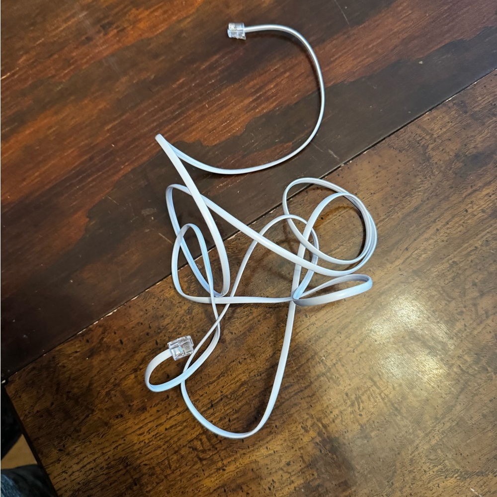 High-Quality White VoIP Phone Cable